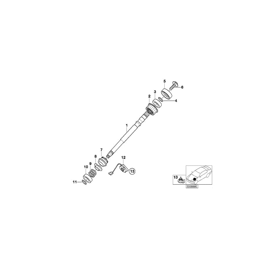 Genuine BMW 32311095630 E36 Supporting Ring F Steering Angle Sensor (Inc. Z3) | ML Performance EU Car Parts