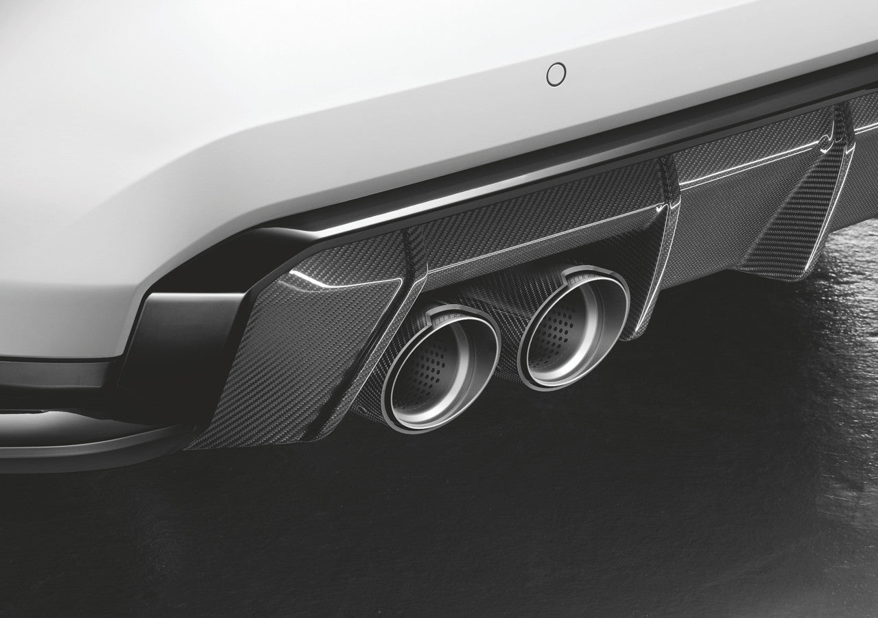 Genuine BMW 18305A291B7 G87 G80 Left Tail Pipe Trim Carbon