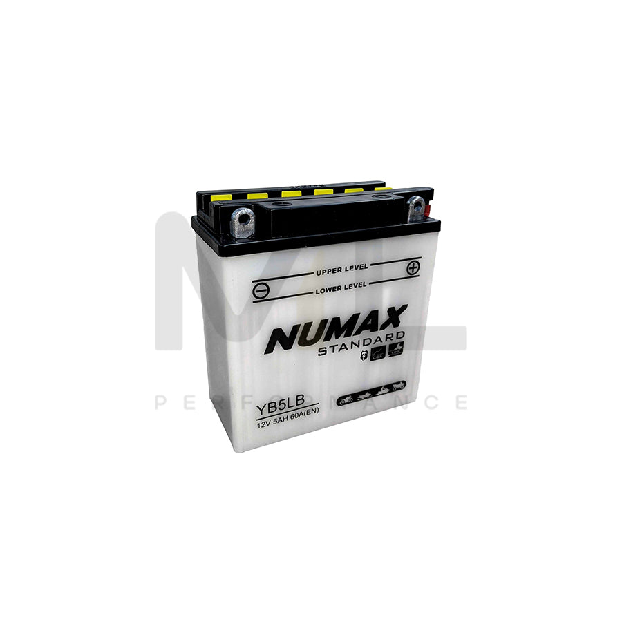 YB5L-B Numax Motorcycle Battery 12V 5Ah YB5LB | Car Batteries UK | ML Performance Car Parts