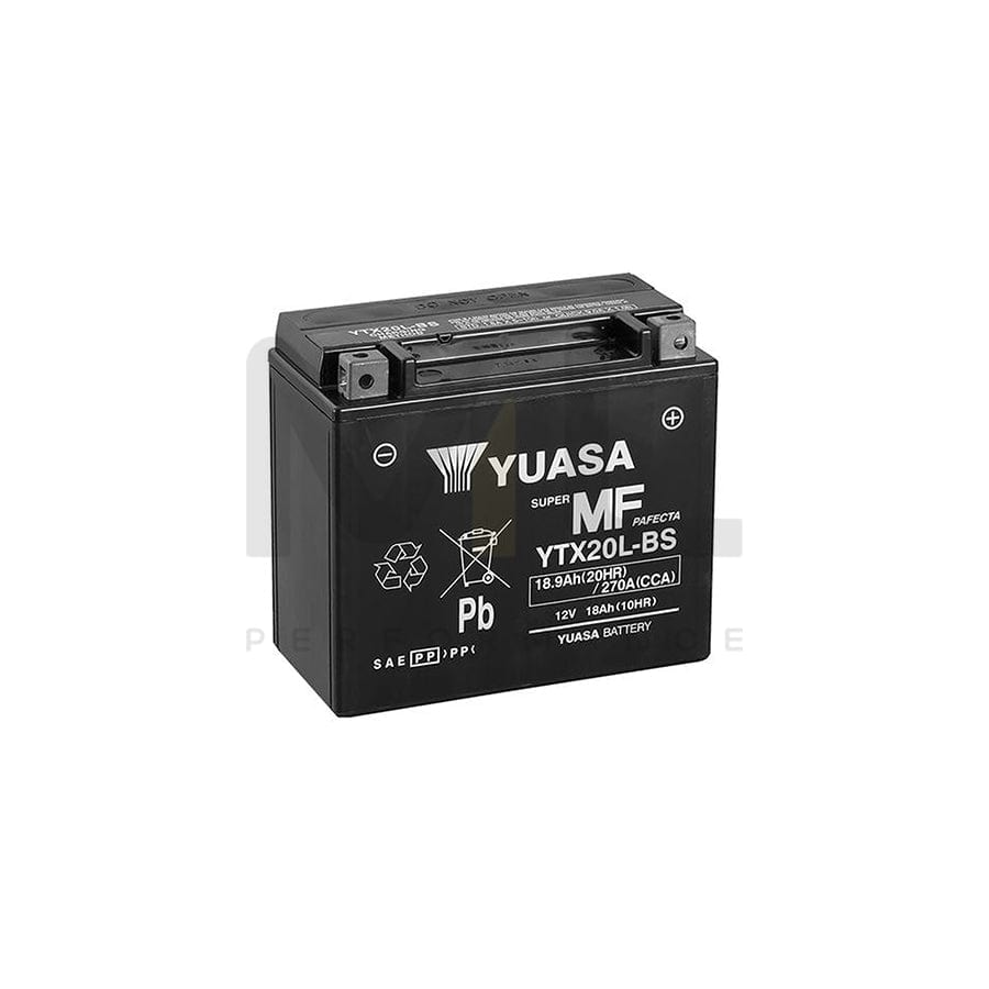 Yuasa YTX20L-BS 12v VRLA Motorbike & Motorcycle Battery | ML Performance EU Car Parts