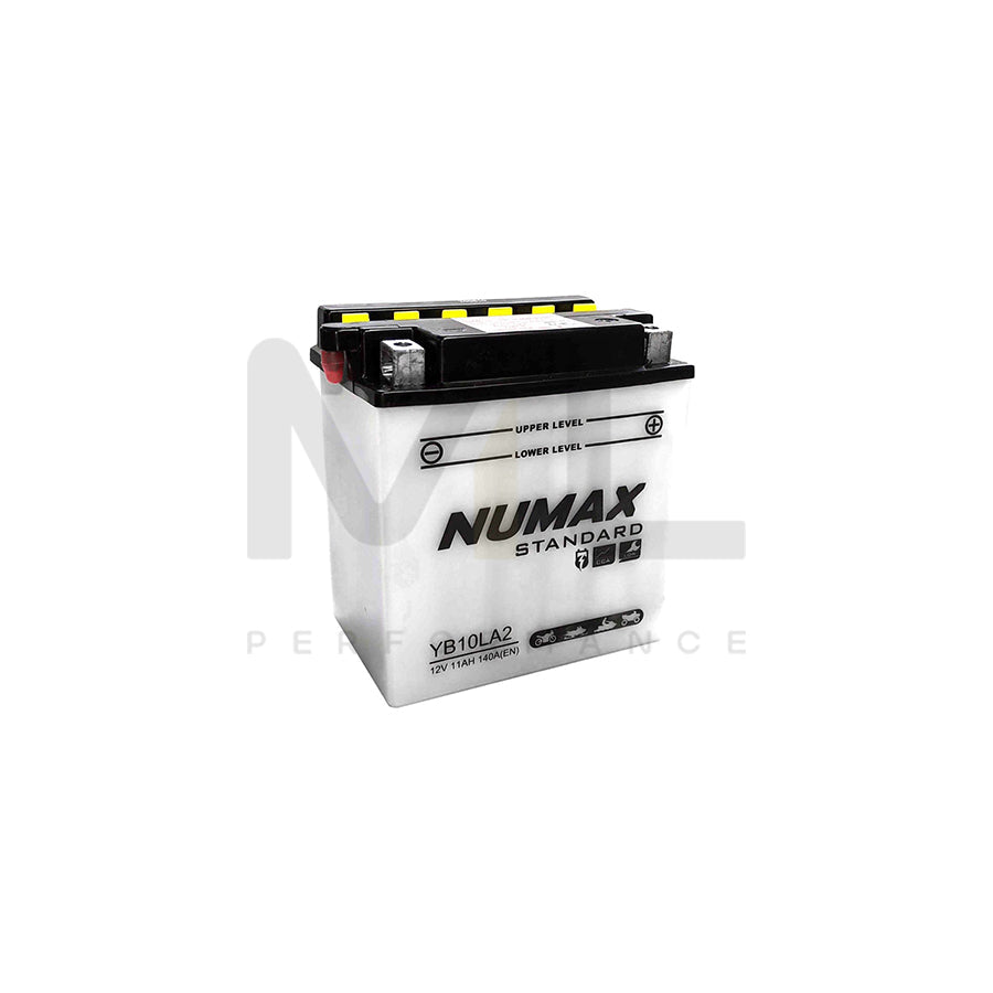 YB10L-A2 Numax Motorcycle Battery 12V 11Ah YB10LA2 | Car Batteries UK | ML Performance Car Parts