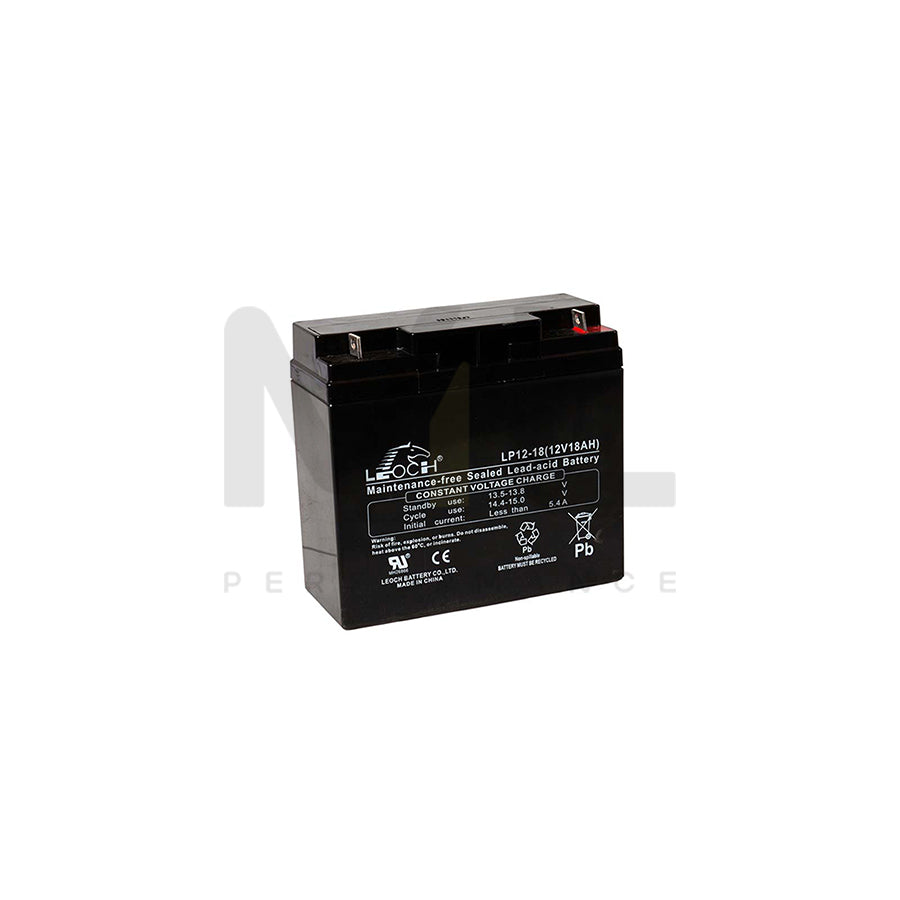 Leoch VRLA Sealed Battery 12V 18Ah (Spade) | ML Performance EU Car Parts
