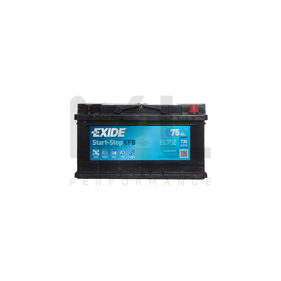 Exide EFB 110 Car Battery (EL752) - 3 year Guarantee | ML Performance EU Car Parts