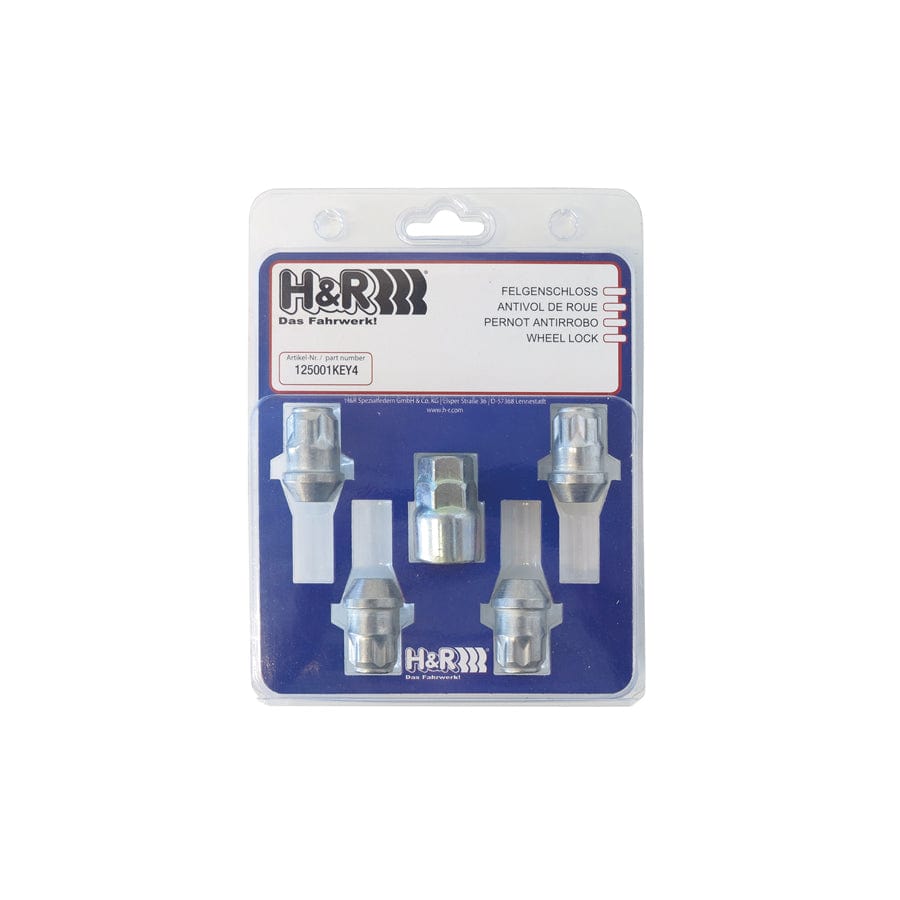 H&R 125007KEY4 Wheel-Lock set wheel nut M12 flat head | ML Performance EU Car Parts