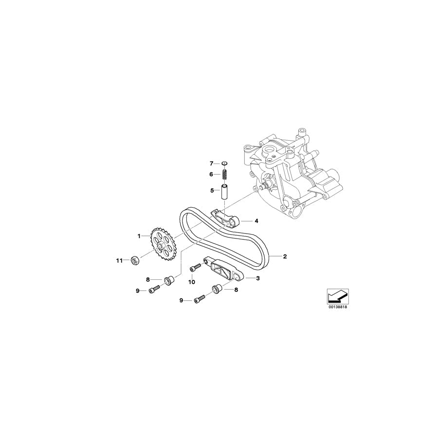 Genuine BMW 11417838521 E93 E92 Sprocket (Inc. M3) | ML Performance EU Car Parts