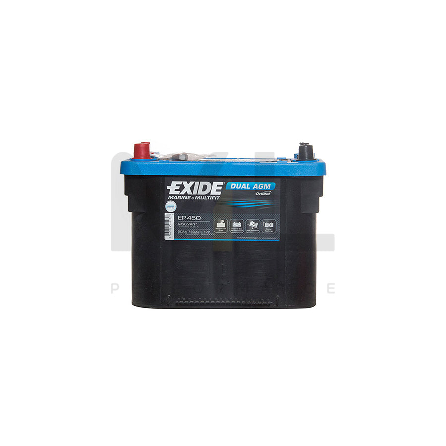 Exide AGM Battery (50Ah) - 2 Year Guarantee | ML Performance EU Car Parts