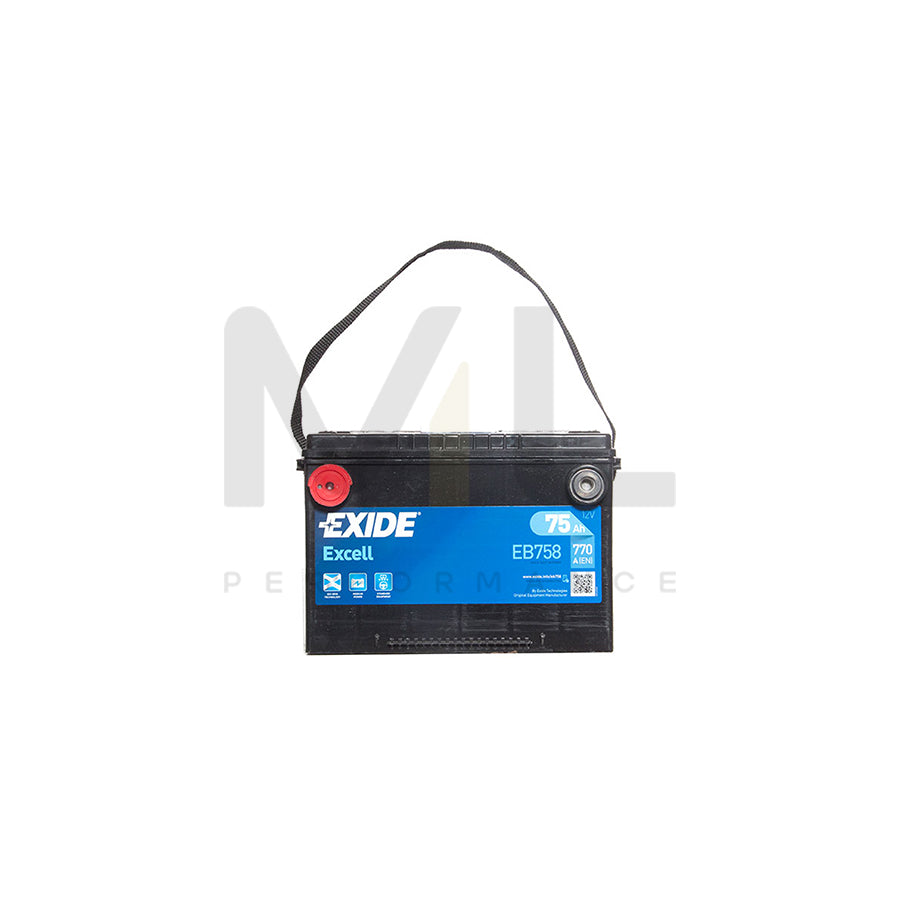 Exide Excel American Side Terminal Battery (70Ah) - 3 Year Guarantee | ML Performance EU Car Parts