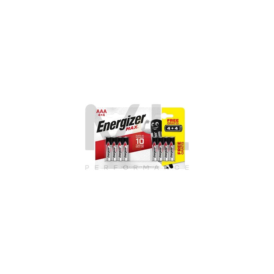 ENERGIZER Max Alk AAA BP8 4+4 | ML Performance EU Car Parts