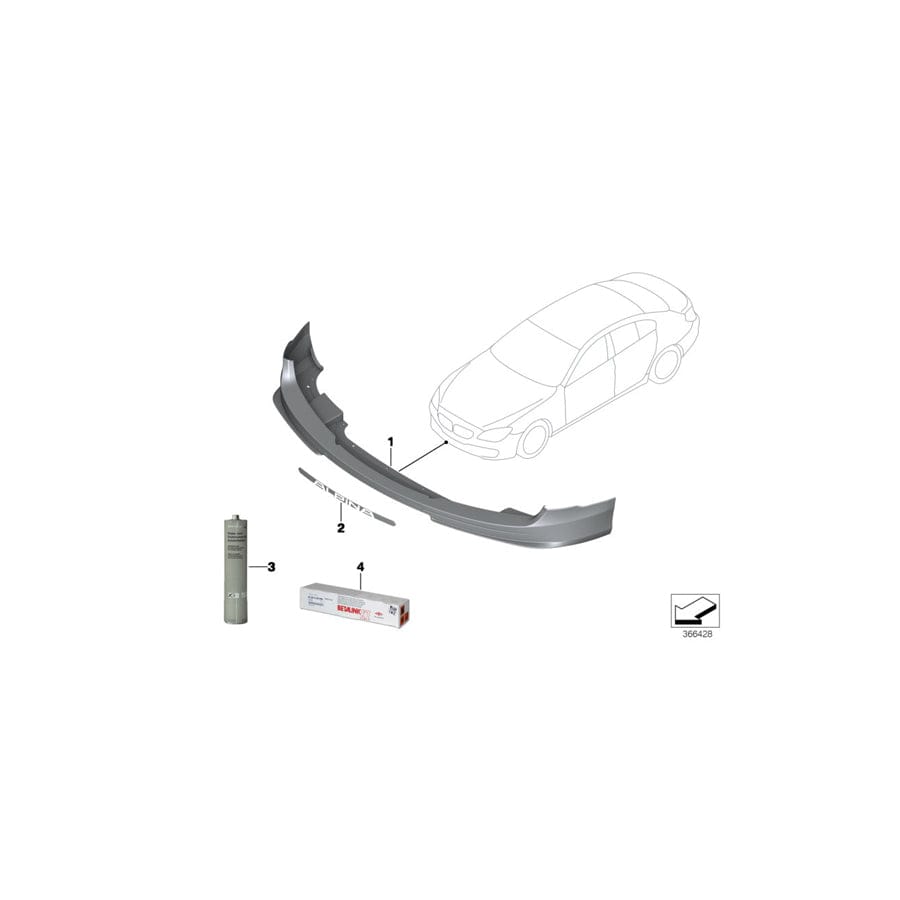 Genuine BMW 51117988553 F06 Insert (Inc. ALPINA B6) | ML Performance EU Car Parts
