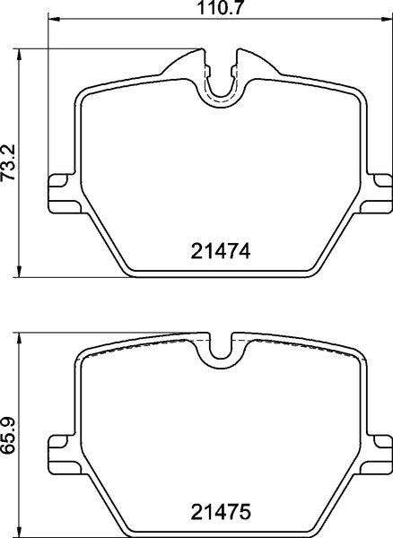 Mintex MDB3389 Brake Pad Set, disc brake