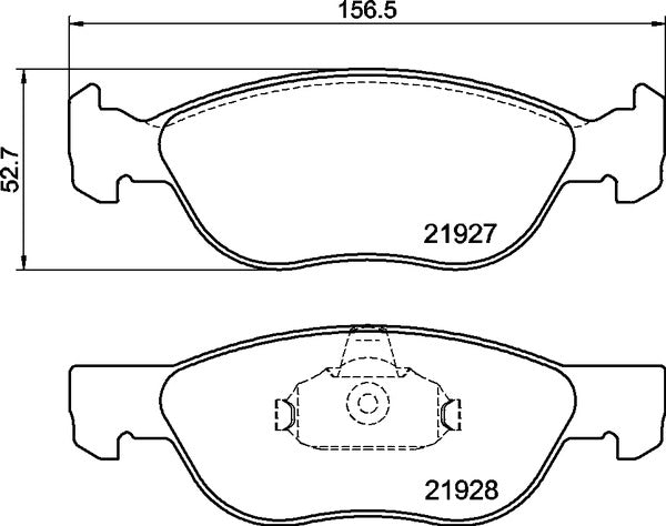 Mintex MDB2123 Brake Pad Set, disc brake