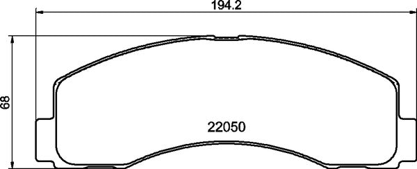 Mintex MDB4322 Brake Pad Set, disc brake