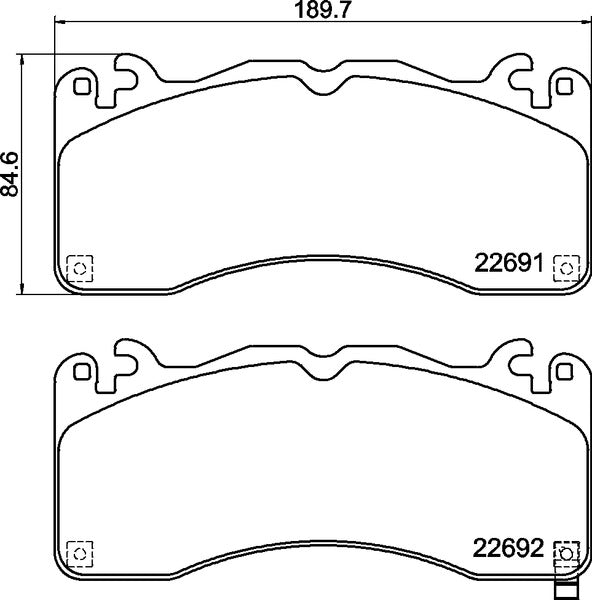 Mintex MDB4342 Brake Pad Set, disc brake