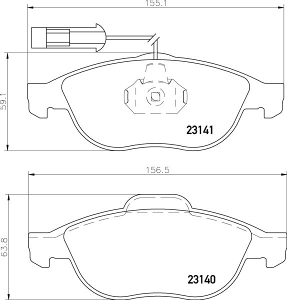 Mintex MDB1934 Brake Pad Set, disc brake