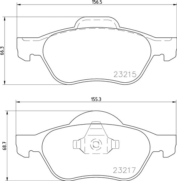 Mintex MDB2226 Brake Pad Set, disc brake