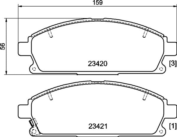 Mintex MDB3929 Brake Pad Set, disc brake