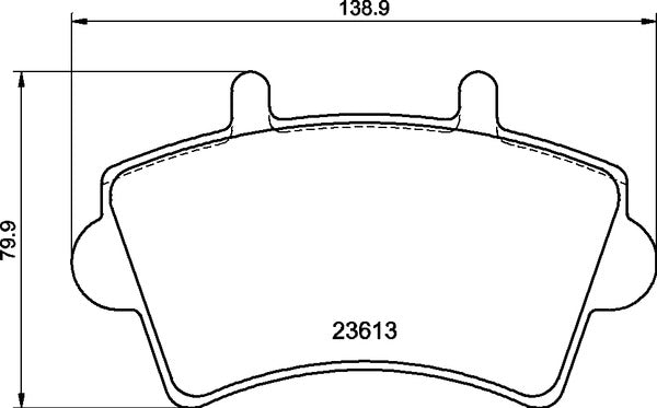 Mintex MDB2268 Brake Pad Set, disc brake