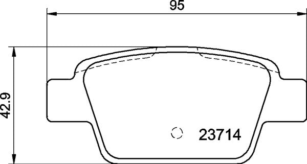 Mintex MDB2238 Brake Pad Set, disc brake