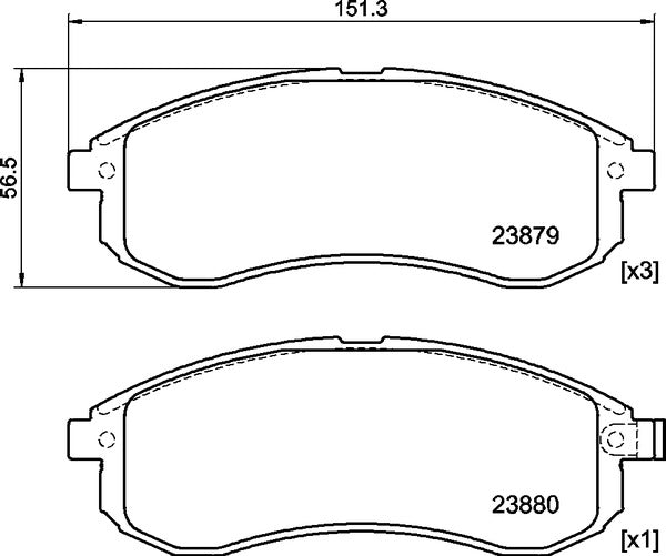 Mintex MDB2252 Brake Pad Set, disc brake