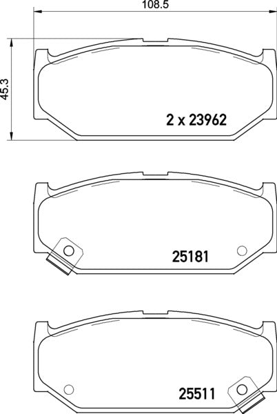 Mintex MDB3397 Brake Pad Set, disc brake