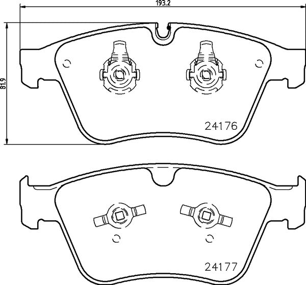 Mintex MDB2983 Brake Pad Set, disc brake