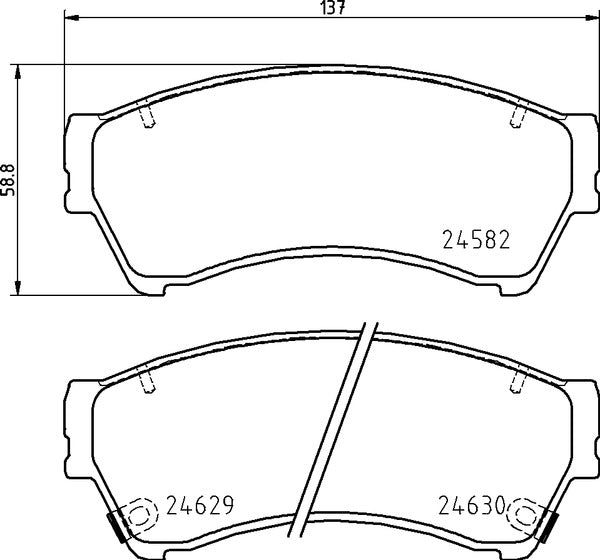 Mintex MDB3441 Brake Pad Set, disc brake