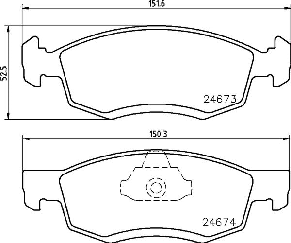 Mintex MDB2962 Brake Pad Set, disc brake