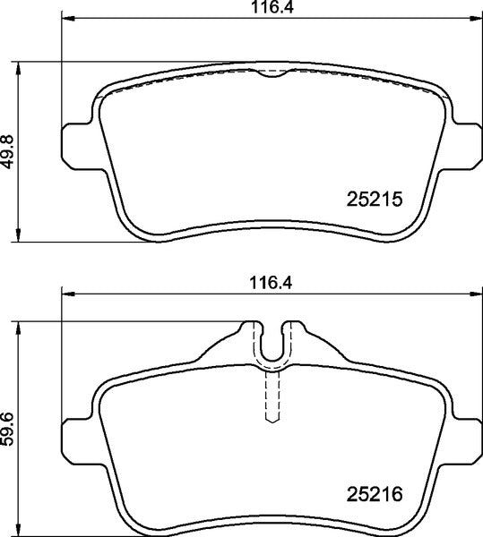 Mintex MDB3315 Brake Pad Set, disc brake