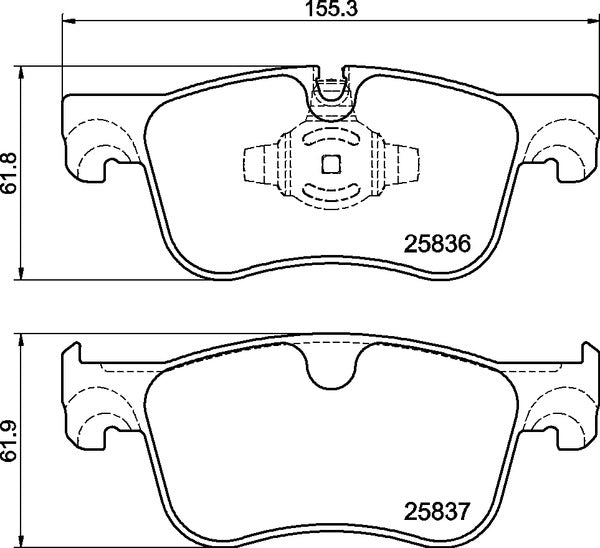 Mintex MDB3393 Brake Pad Set, disc brake