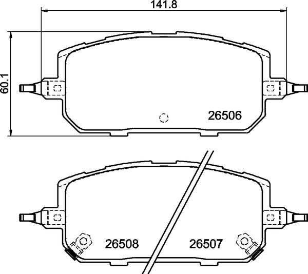 Mintex MDB3502 Brake Pad Set, disc brake