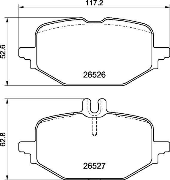 Mintex MDB3512 Brake Pad Set, disc brake