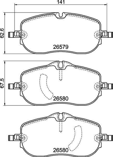 Mintex MDB3513 Brake Pad Set, disc brake