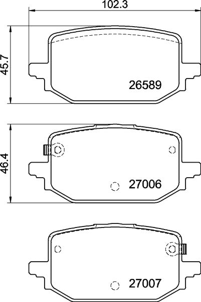 Mintex MDB3552 Brake Pad Set, disc brake