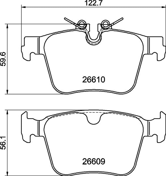 Mintex MDB4346 Brake Pad Set, disc brake