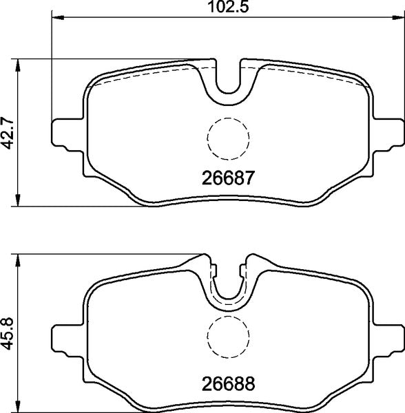 Mintex MDB3529 Brake Pad Set, disc brake