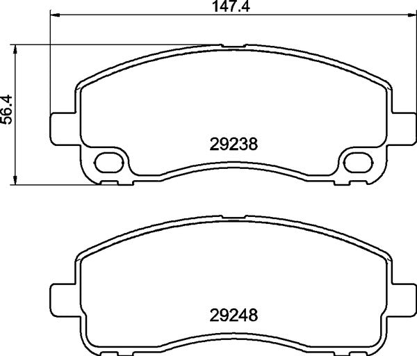 Mintex MDB2991 Brake Pad Set, disc brake
