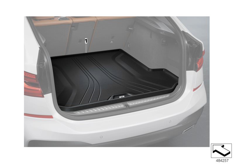 Genuine BMW 51472473480 Fitted Luggage Compartment Mat