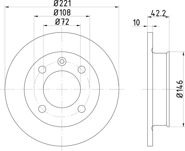 Mintex MDC11 Brake Disc