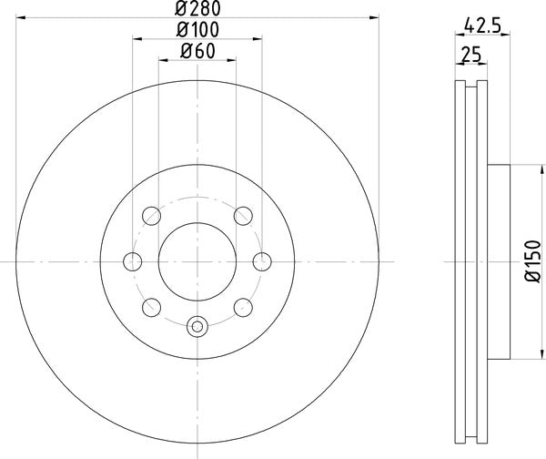 Mintex MDC1673 Brake Disc