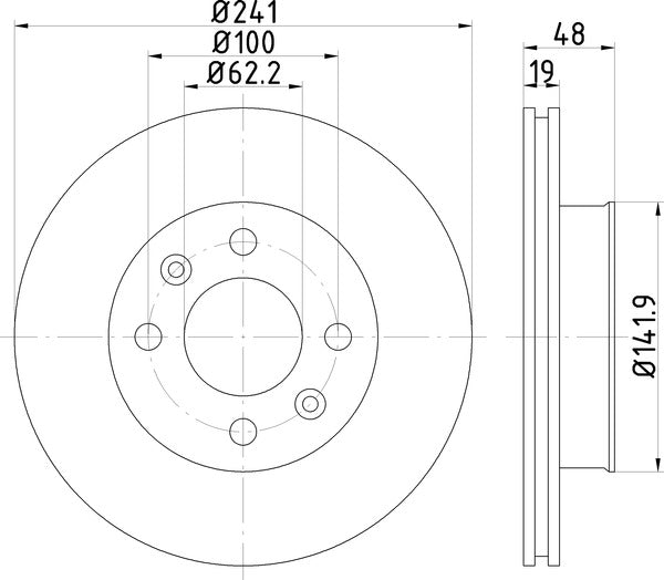 Mintex MDC1748 Brake Disc