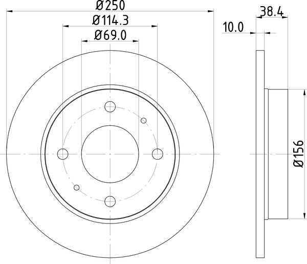 Mintex MDC2376 Brake Disc