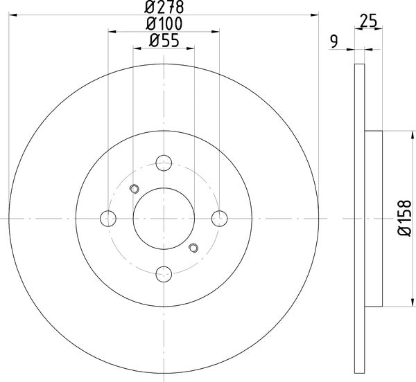Mintex MDC1824 Brake Disc