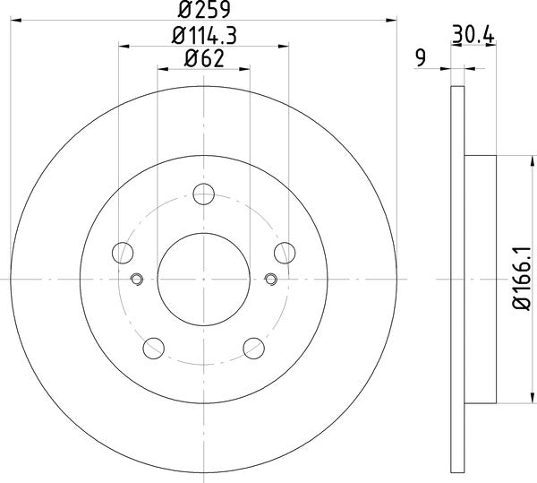 Mintex MDC2048 Brake Disc