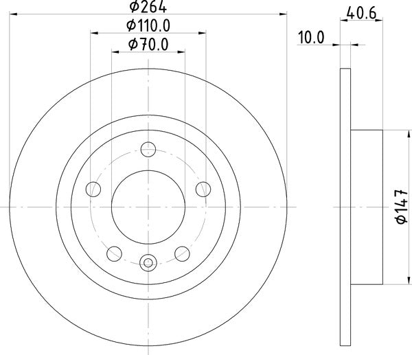 Mintex MDC2230 Brake Disc
