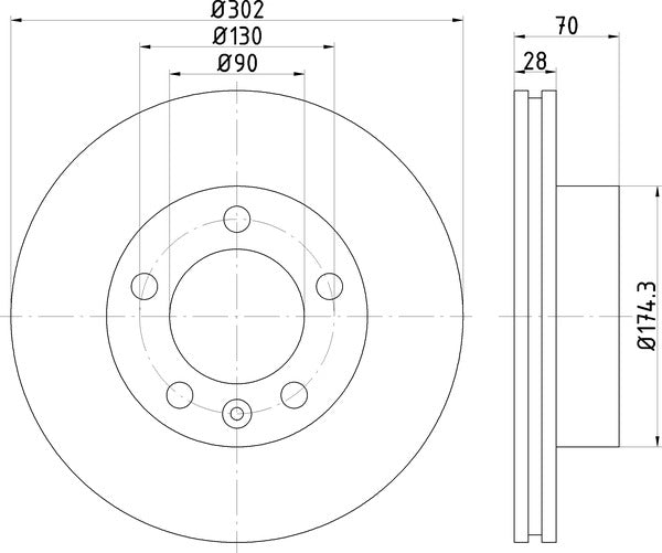 Mintex MDC2240 Brake Disc