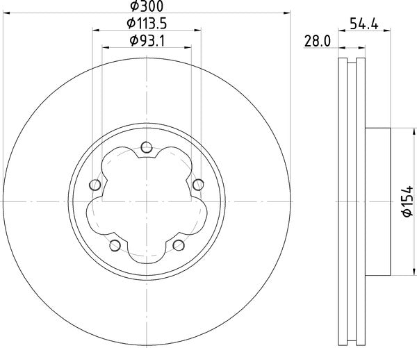 Mintex MDC2264 Brake Disc