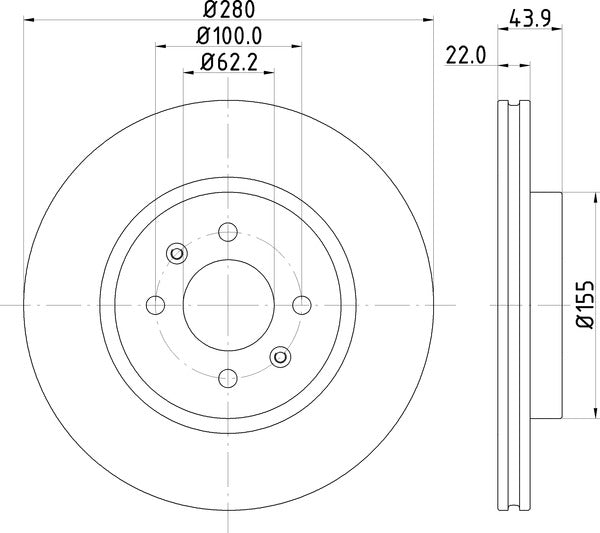 Mintex MDC2362 Brake Disc