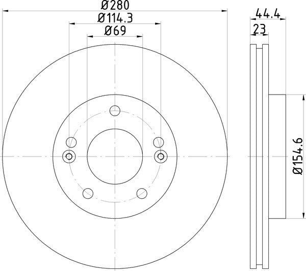 Mintex MDC2392C Brake Disc
