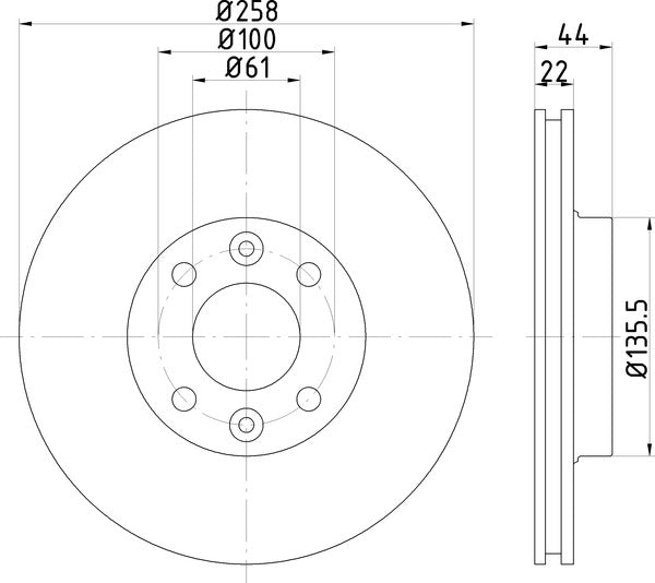 Mintex MDC2525 Brake Disc