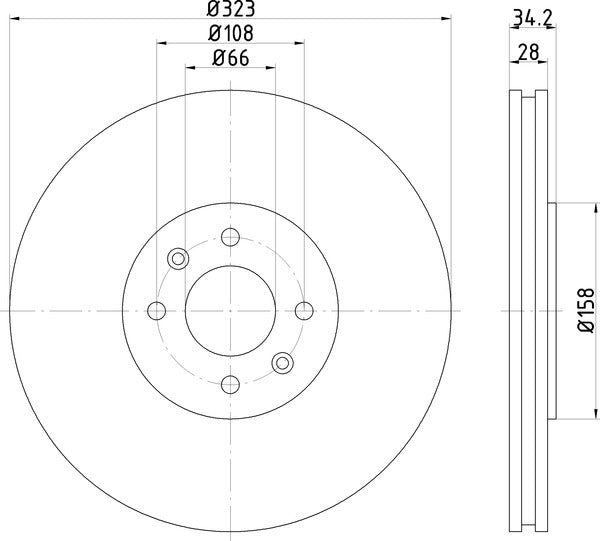 Mintex MDC2599 Brake Disc